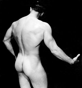 Nude Bodybuilder Back View ، سان فرانسيسكو ، كاليفورنيا ، c.1950